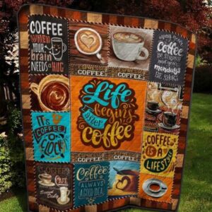 Coffee When Your Brain Needs Hug Quilt Blanket Ver 2  Quilt